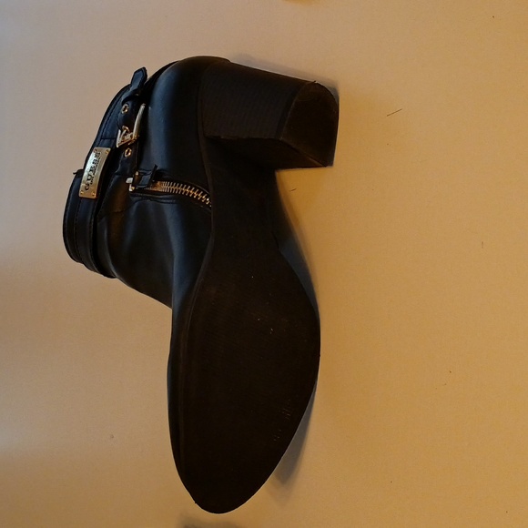 Guess Black Ankle Boots with Buckle Details 3 Inch Heel-Womans Size 10M - Picture 11 of 13